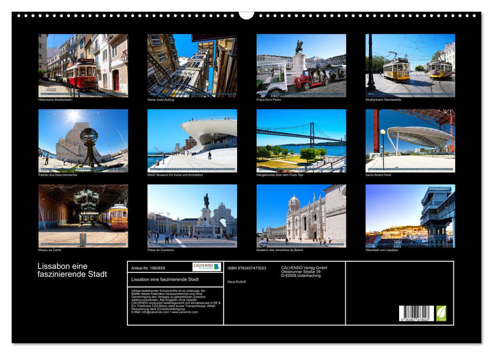 Lissabon eine faszinierende Stadt (CALVENDO Wandkalender 2026)