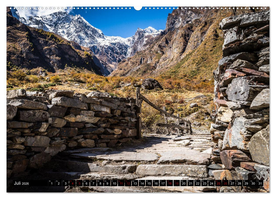 Nepal Tsum Valley - Tal des Glücks (CALVENDO Premium Wandkalender 2026)