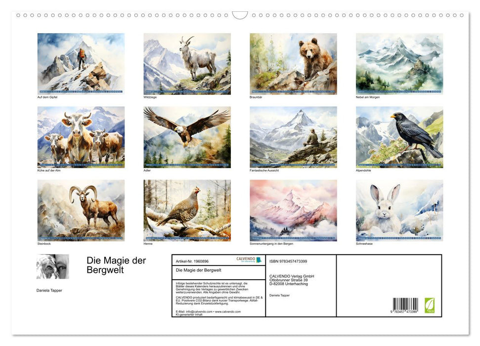Die Magie der Bergwelt (CALVENDO Wandkalender 2026)