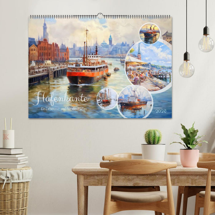 Hafenkante - Ein Leben mit und für den Hafen (CALVENDO Wandkalender 2026)