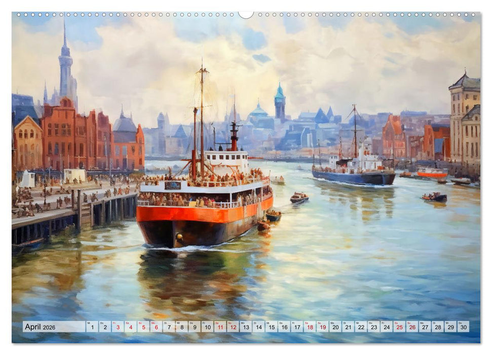 Hafenkante - Ein Leben mit und für den Hafen (CALVENDO Wandkalender 2026)