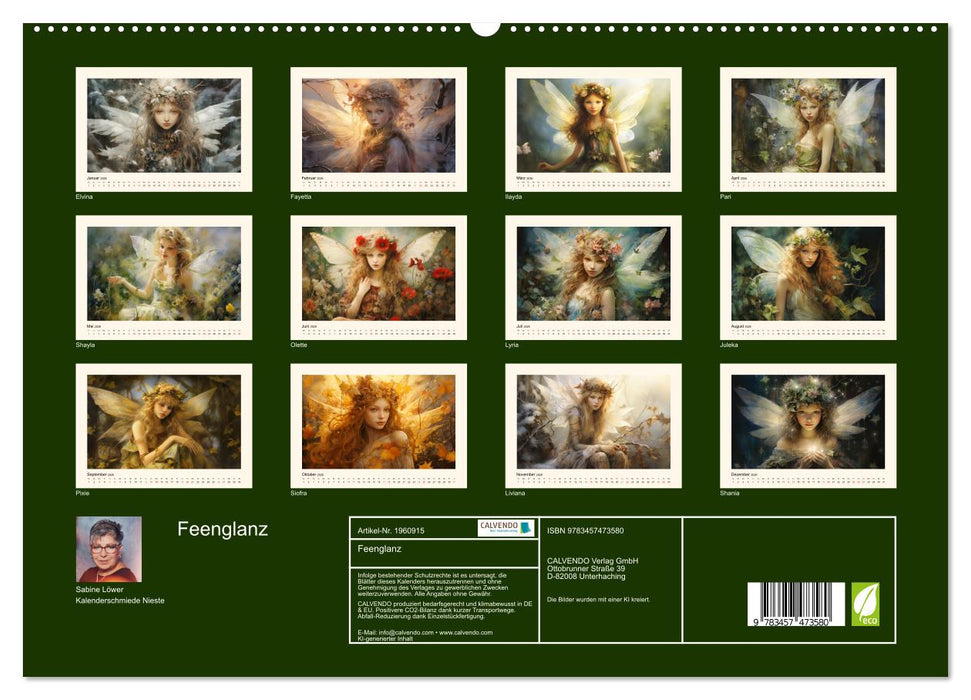 Feenglanz (CALVENDO Premium Wandkalender 2026)