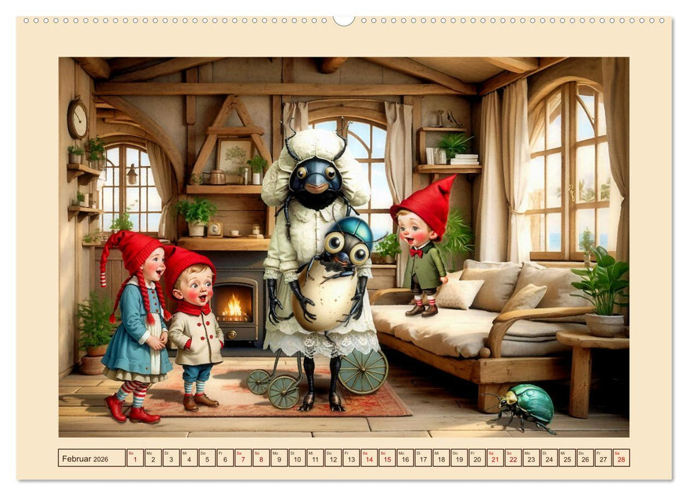 Die rollenden Käfer von Krabblingerode (CALVENDO Wandkalender 2026)