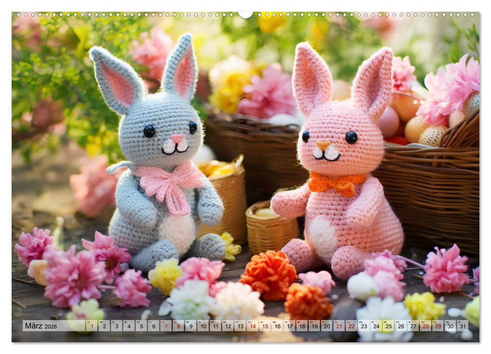 Häkelliebe - Fantasie in Maschen einfangen (CALVENDO Premium Wandkalender 2026)