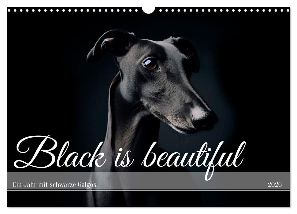 Black is beautiful (CALVENDO Wandkalender 2026)