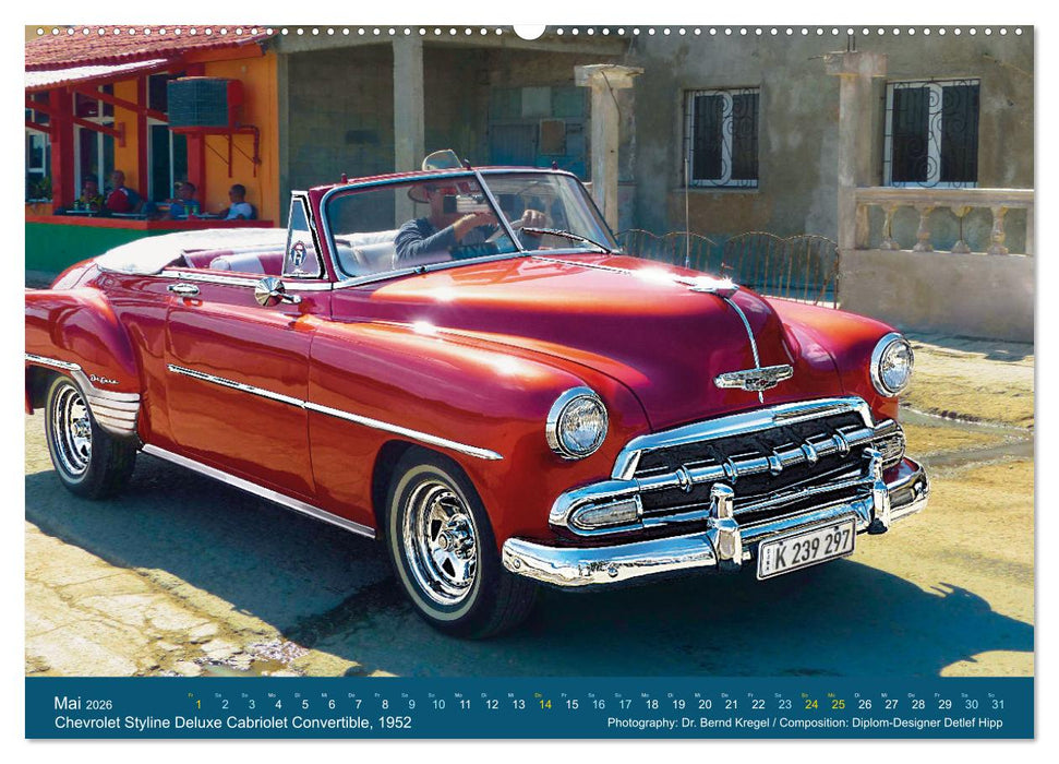 Oldtimer auf 5 Kontinenten (CALVENDO Wandkalender 2026)