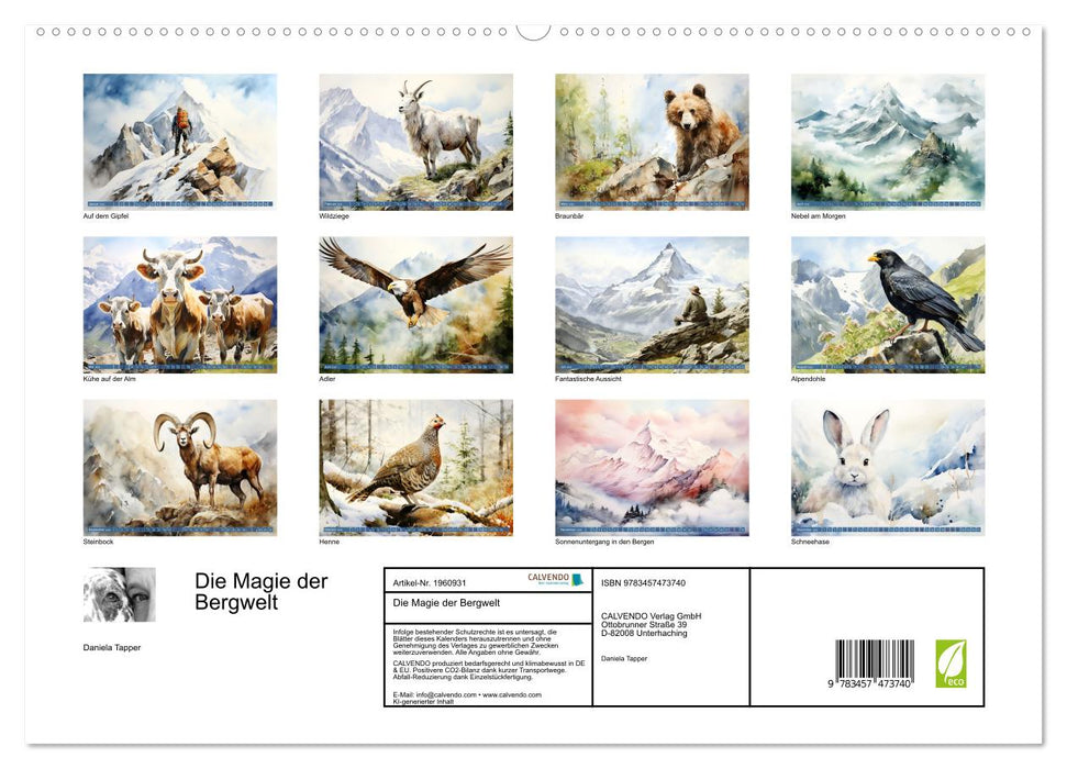 Die Magie der Bergwelt (CALVENDO Premium Wandkalender 2026)