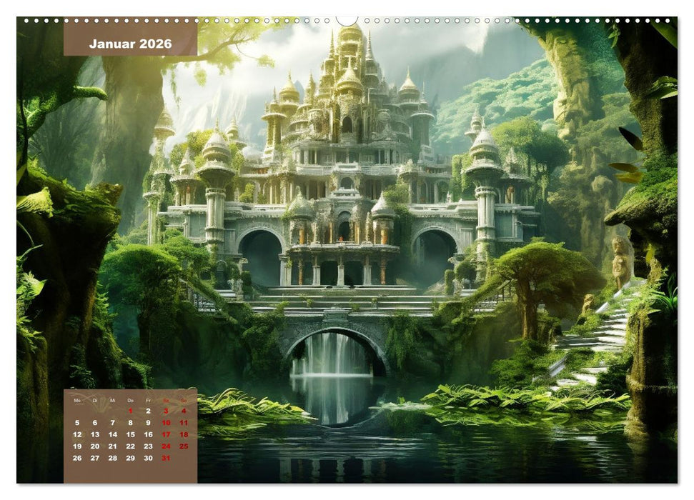 Exotische Paläste (CALVENDO Wandkalender 2026)