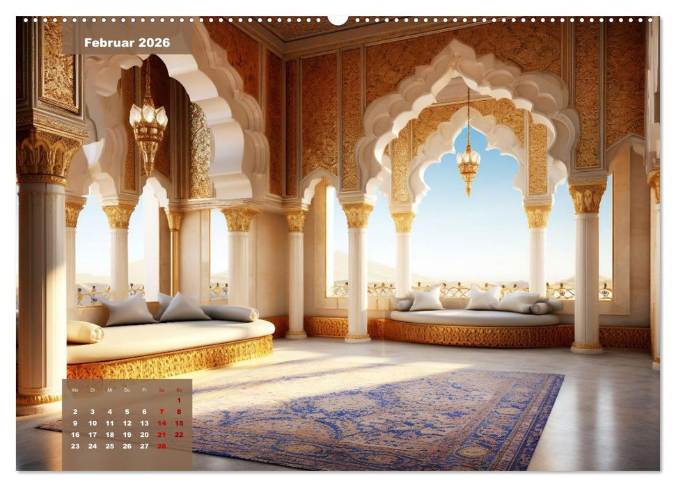 Exotische Paläste (CALVENDO Wandkalender 2026)