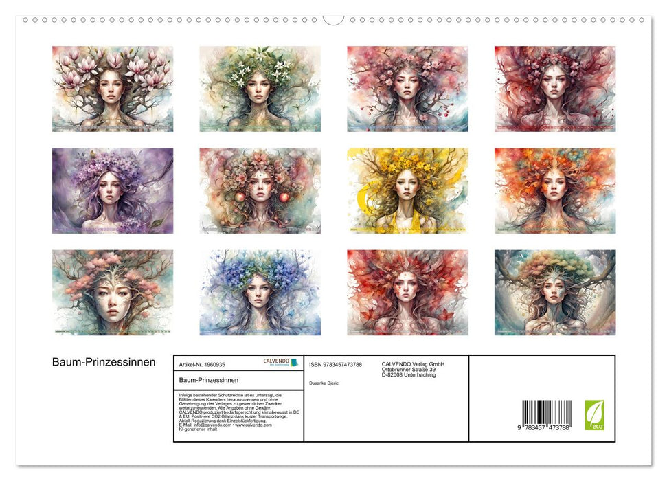 Baum-Prinzessinnen (CALVENDO Premium Wandkalender 2026)