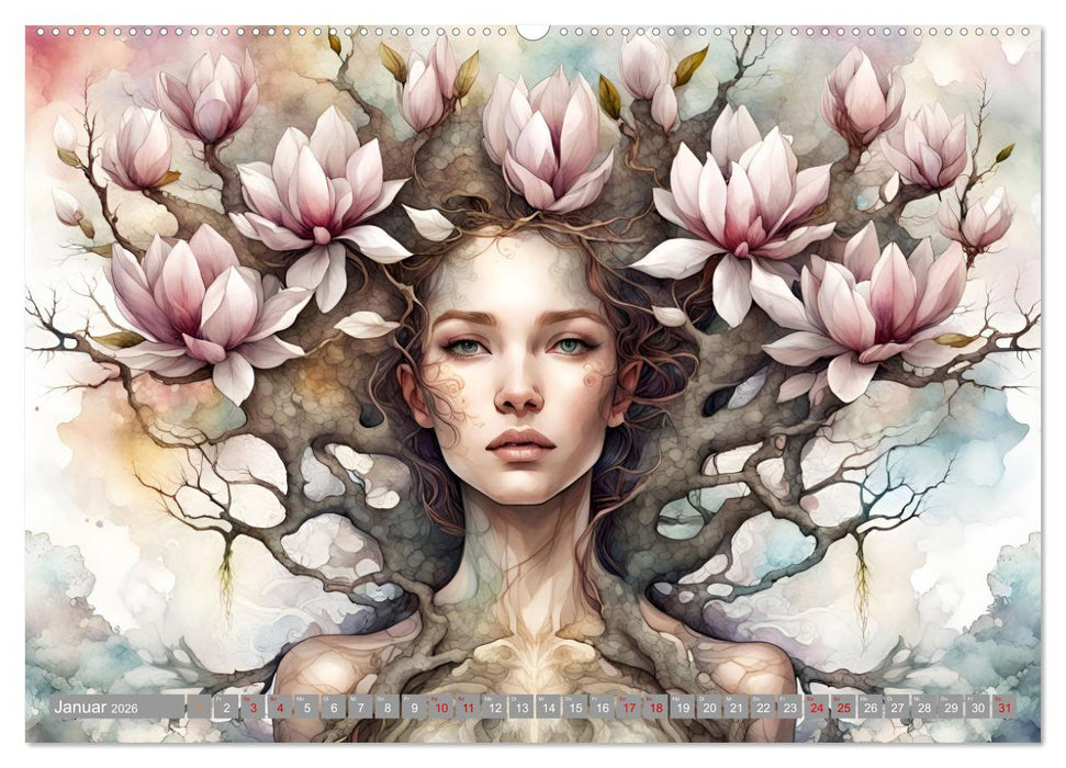 Baum-Prinzessinnen (CALVENDO Premium Wandkalender 2026)