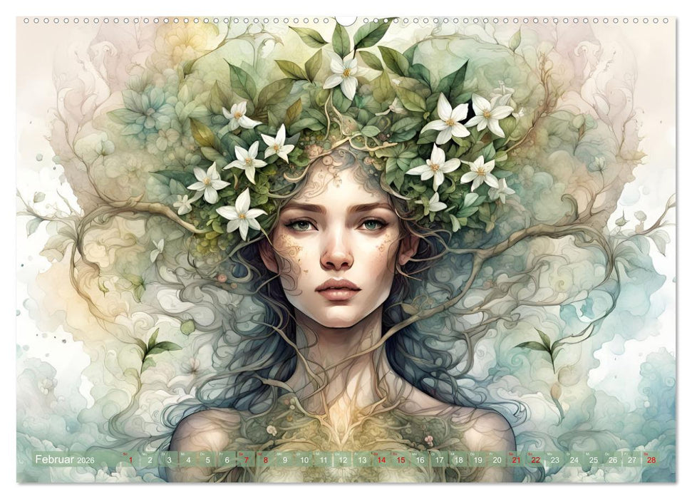 Baum-Prinzessinnen (CALVENDO Premium Wandkalender 2026)