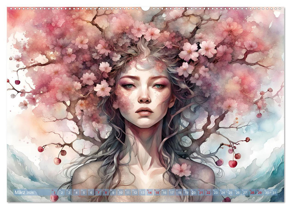 Baum-Prinzessinnen (CALVENDO Premium Wandkalender 2026)