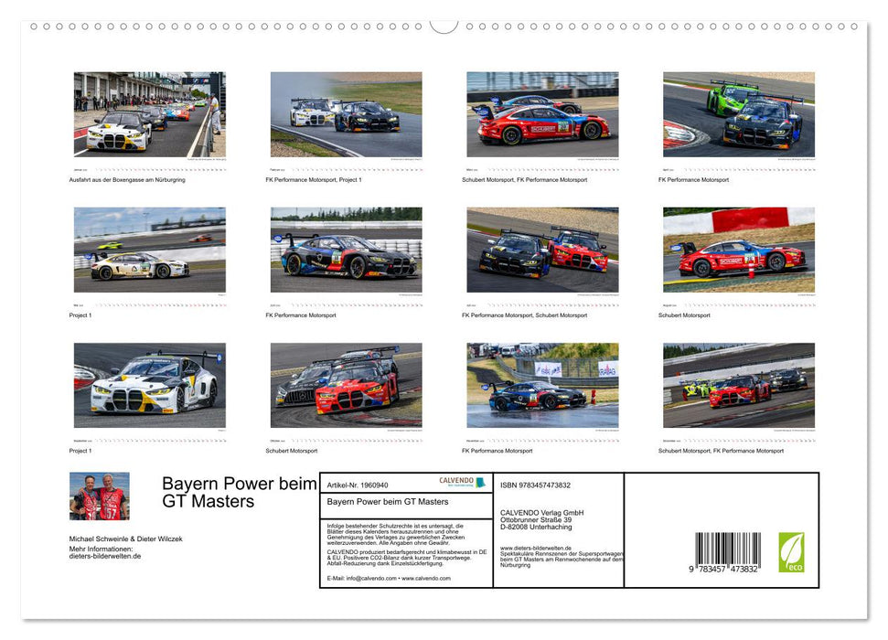 Bayern Power beim GT Masters (CALVENDO Premium Wandkalender 2026)