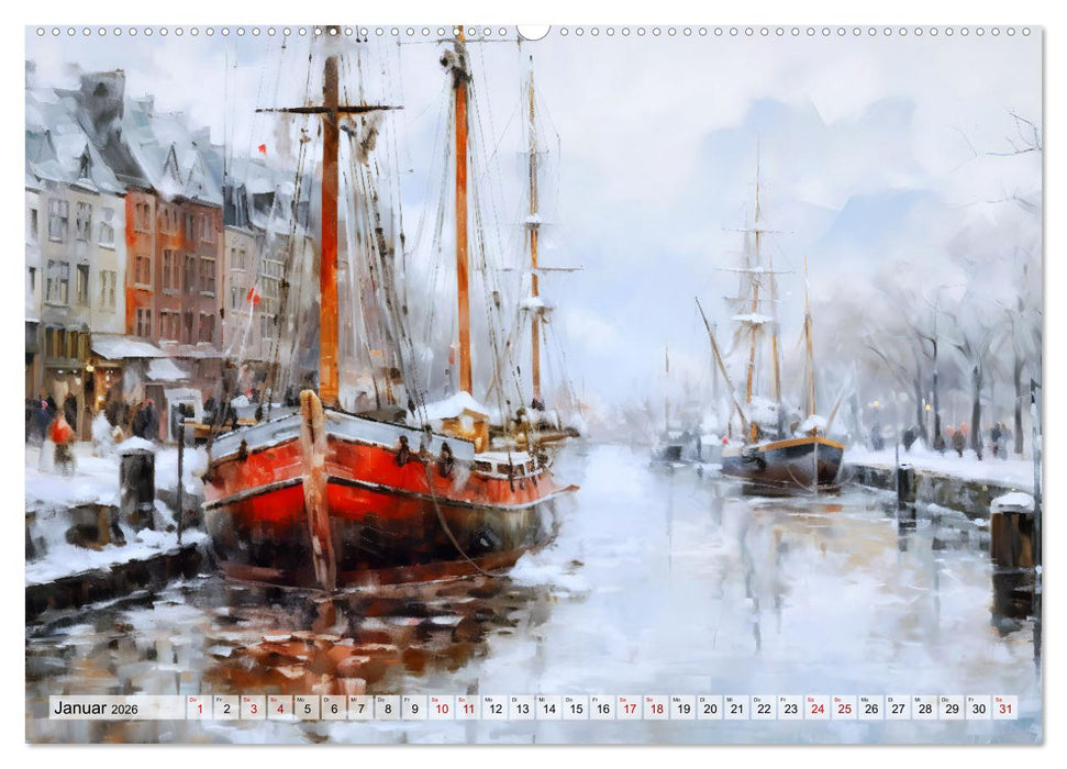 Hafenkante - Ein Leben mit und für den Hafen (CALVENDO Premium Wandkalender 2026)