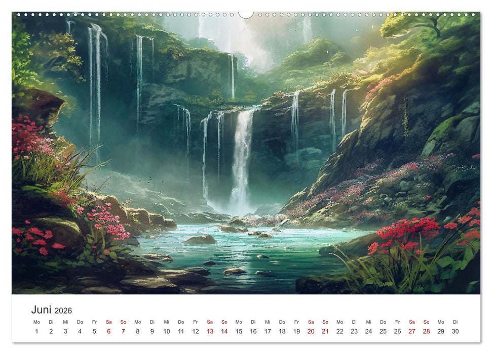 Kaskaden - Die Poesie des Wassers (CALVENDO Premium Wandkalender 2026)