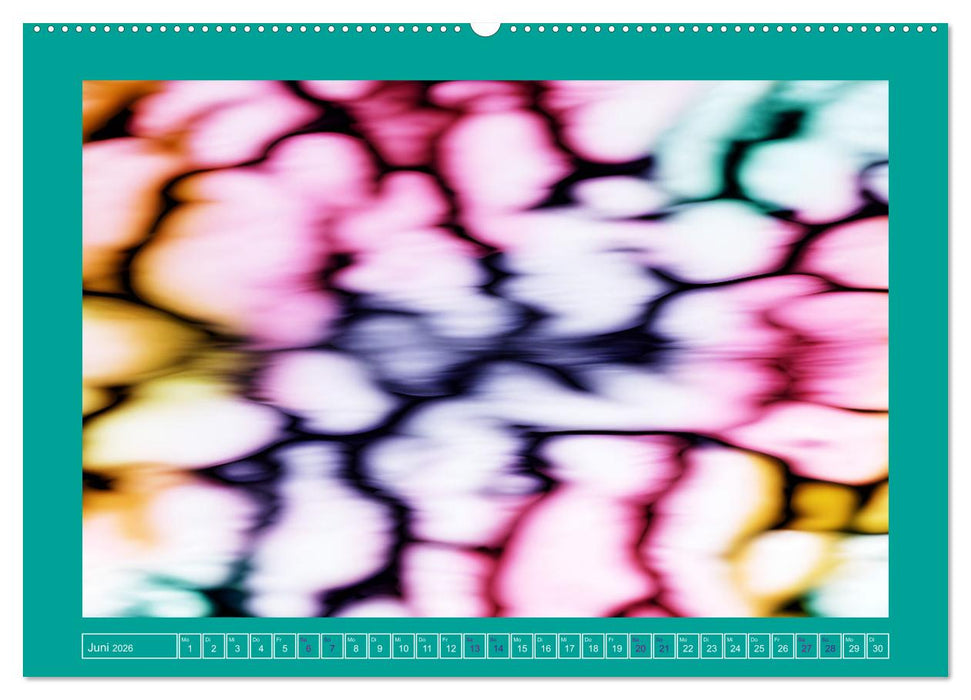 Farbenfrohe Marmorierungen (CALVENDO Wandkalender 2026)