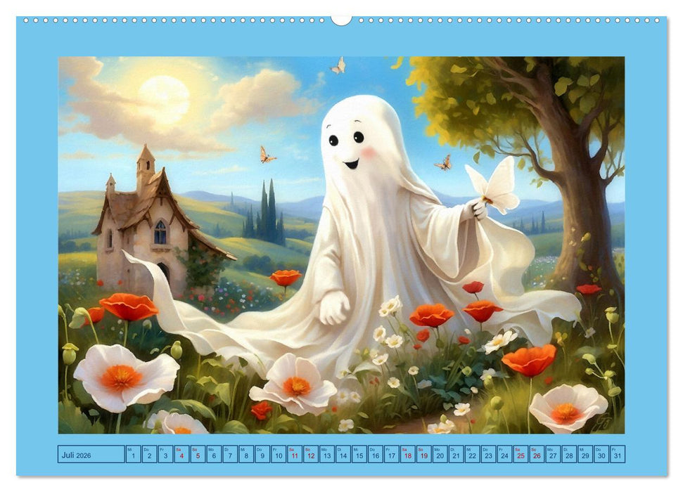 Korbinian, der kleine Geist (CALVENDO Premium Wandkalender 2026)