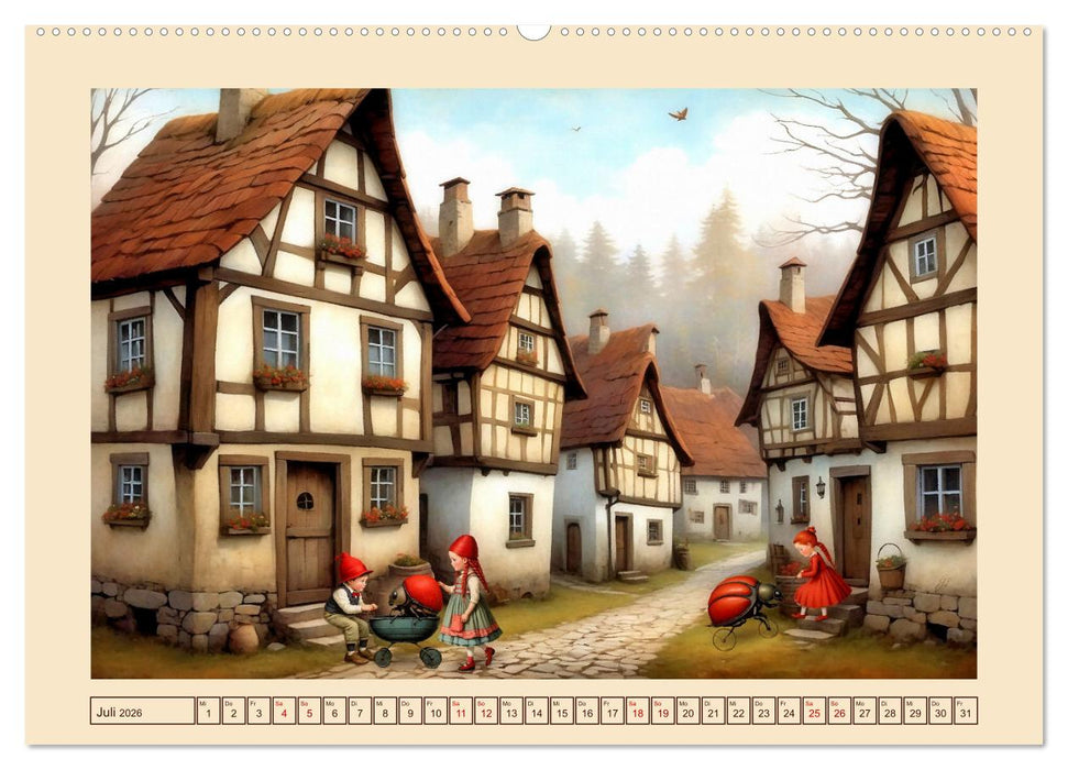 Die rollenden Käfer von Krabblingerode (CALVENDO Premium Wandkalender 2026)