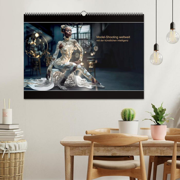 Model-Shooting weltweit mit der künstlichen Intelligenz (CALVENDO Wandkalender 2026)