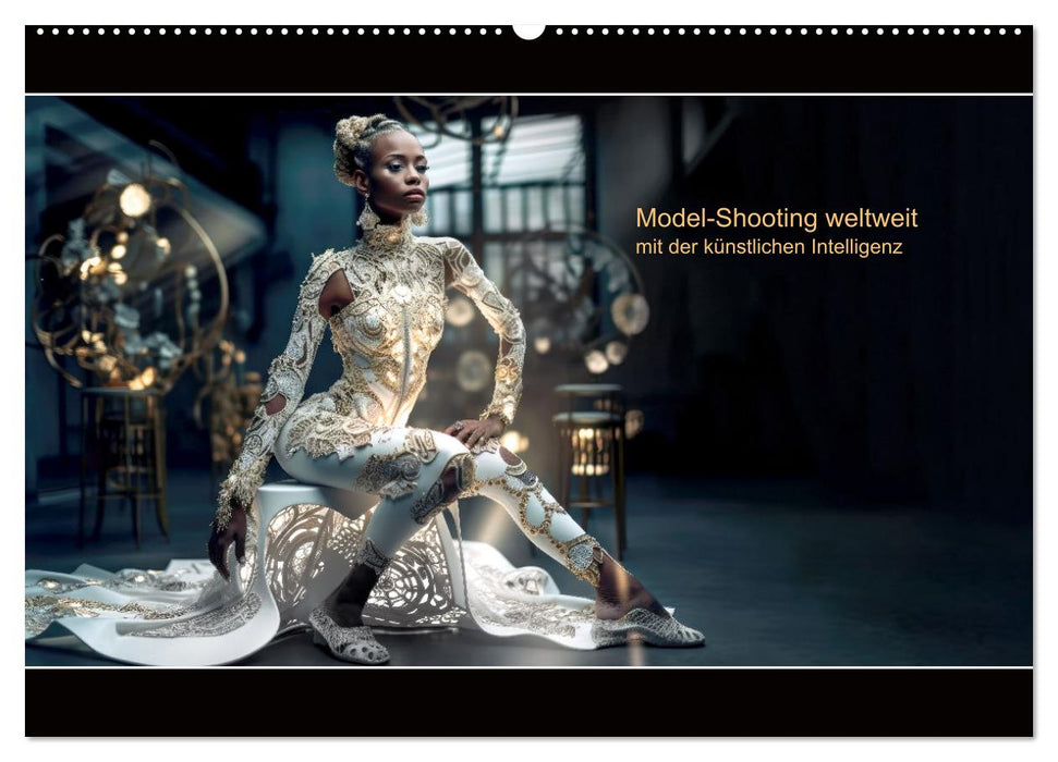 Model-Shooting weltweit mit der künstlichen Intelligenz (CALVENDO Wandkalender 2026)