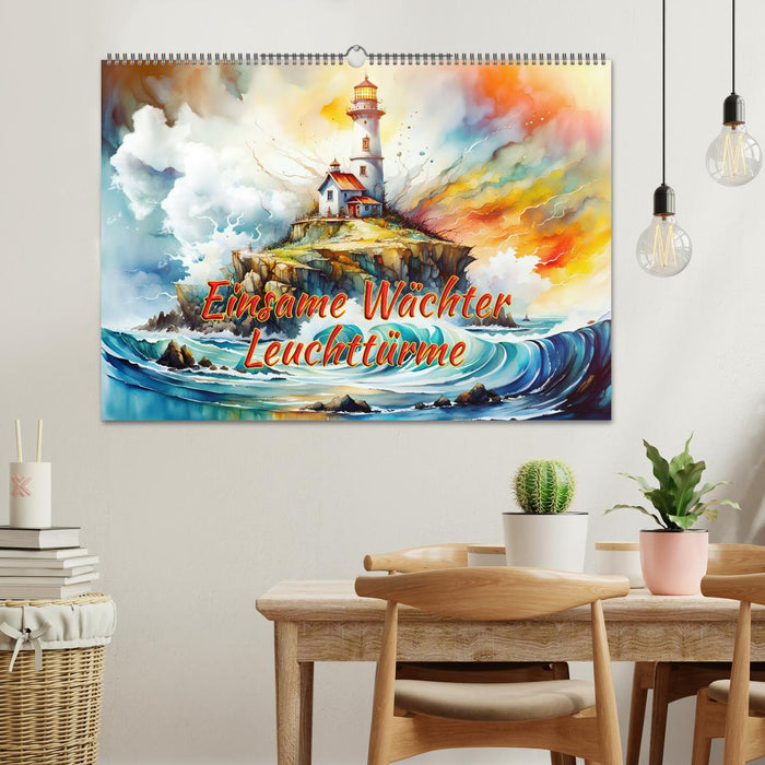 Einsame Wächter Leuchttürme (CALVENDO Wandkalender 2026)