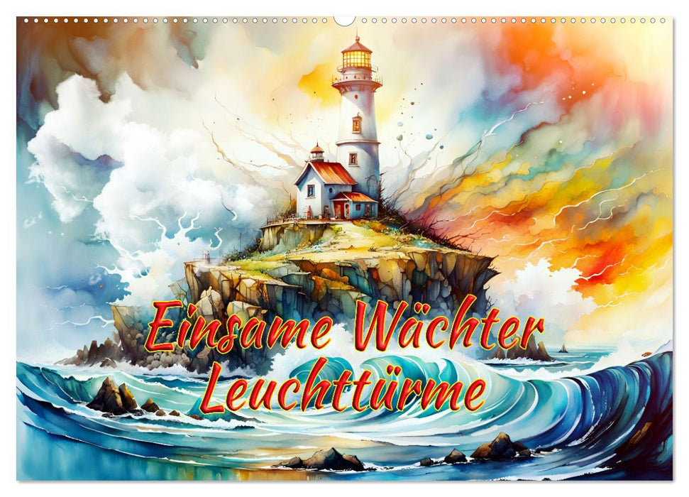 Einsame Wächter Leuchttürme (CALVENDO Wandkalender 2026)