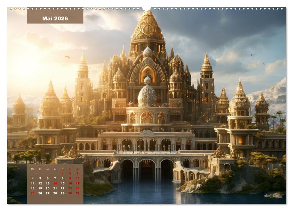 Exotische Paläste (CALVENDO Premium Wandkalender 2026)