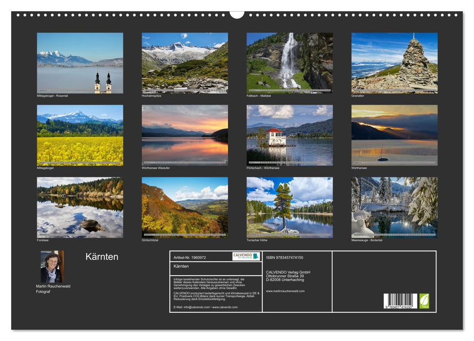 Kärnten (CALVENDO Wandkalender 2026)
