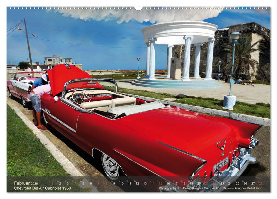 Oldtimer auf 5 Kontinenten (CALVENDO Premium Wandkalender 2026)