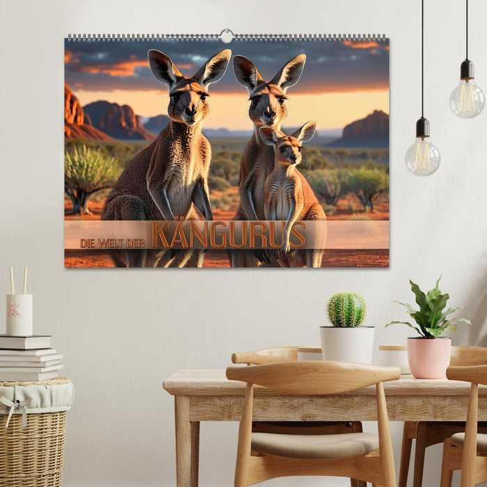 Die Welt der Kängurus (CALVENDO Wandkalender 2026)