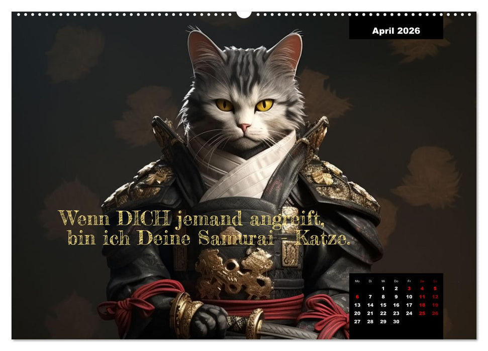 Katzen können alles, außer traurig. (CALVENDO Premium Wandkalender 2026)