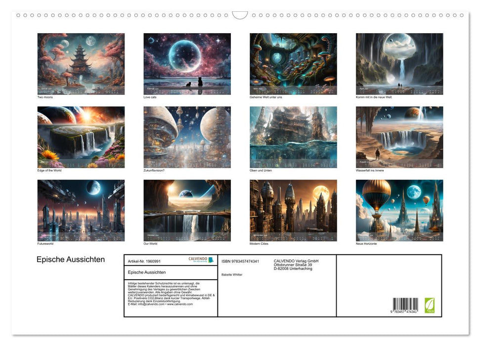 Epische Aussichten (CALVENDO Wandkalender 2026)