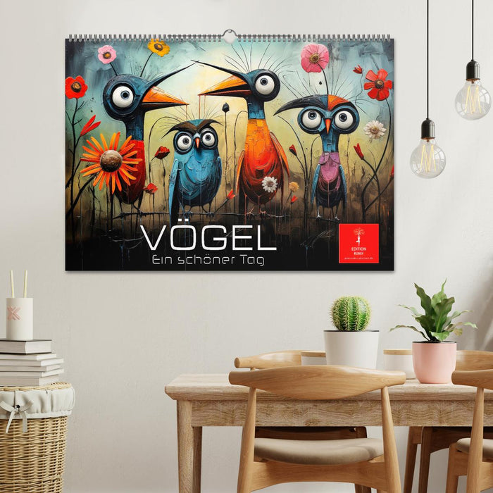 Vögel - ein schöner Tag (CALVENDO Wandkalender 2026)