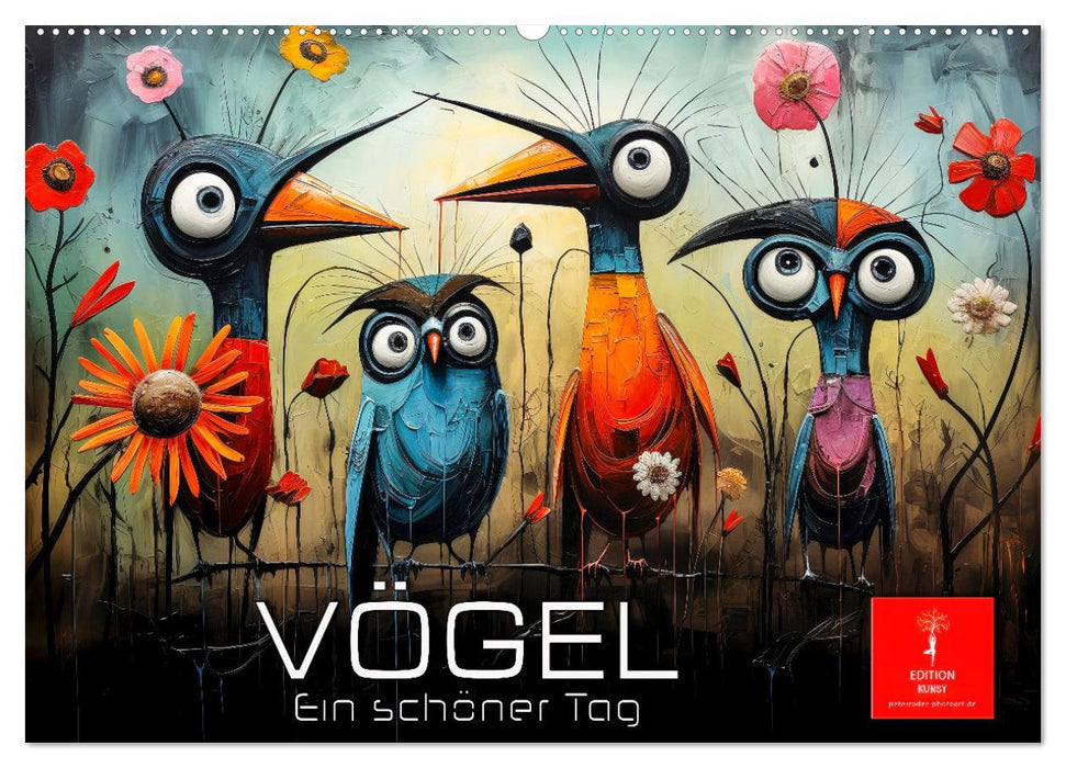 Vögel - ein schöner Tag (CALVENDO Wandkalender 2026)