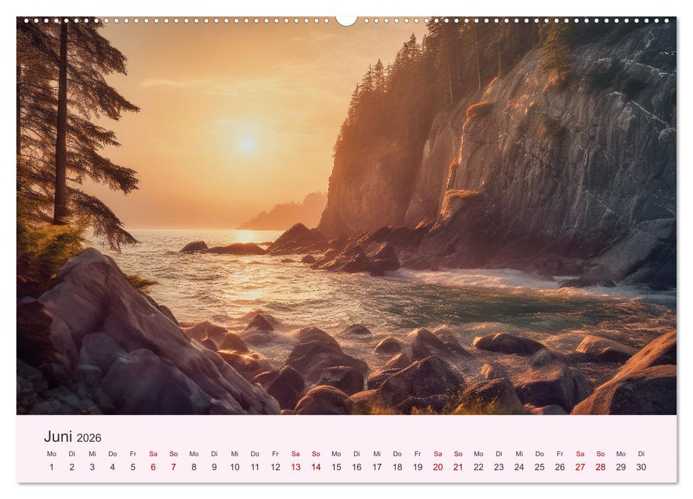 Sturmgetrieben - Der wilde Küstenkalender (CALVENDO Premium Wandkalender 2026)