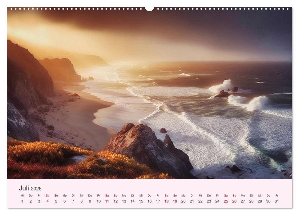 Sturmgetrieben - Der wilde Küstenkalender (CALVENDO Premium Wandkalender 2026)