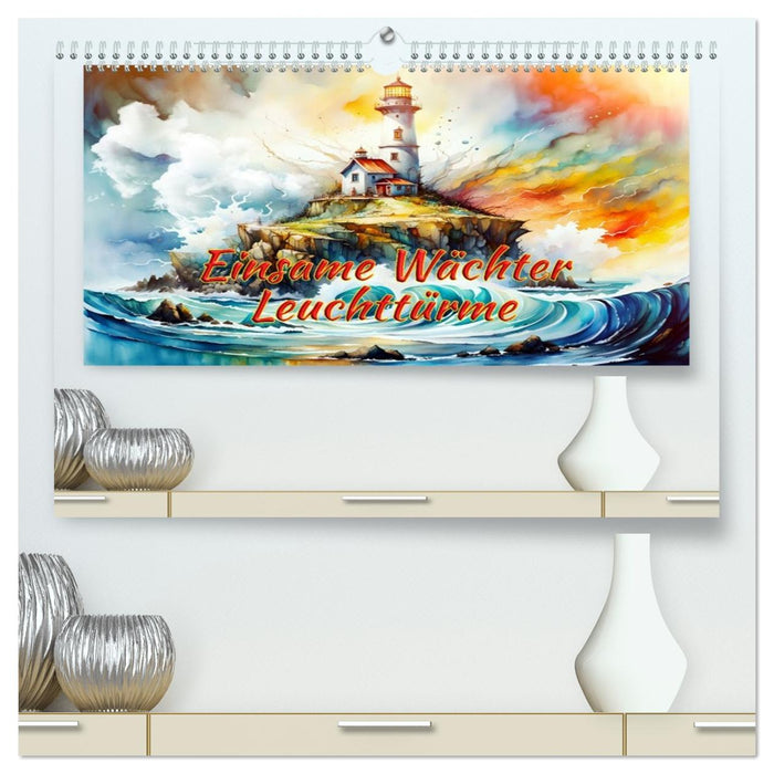 Einsame Wächter Leuchttürme (CALVENDO Premium Wandkalender 2026)
