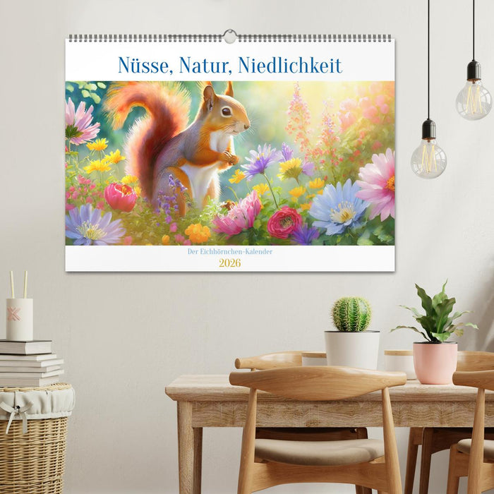 Der Eichhörnchen-Kalender (CALVENDO Wandkalender 2026)