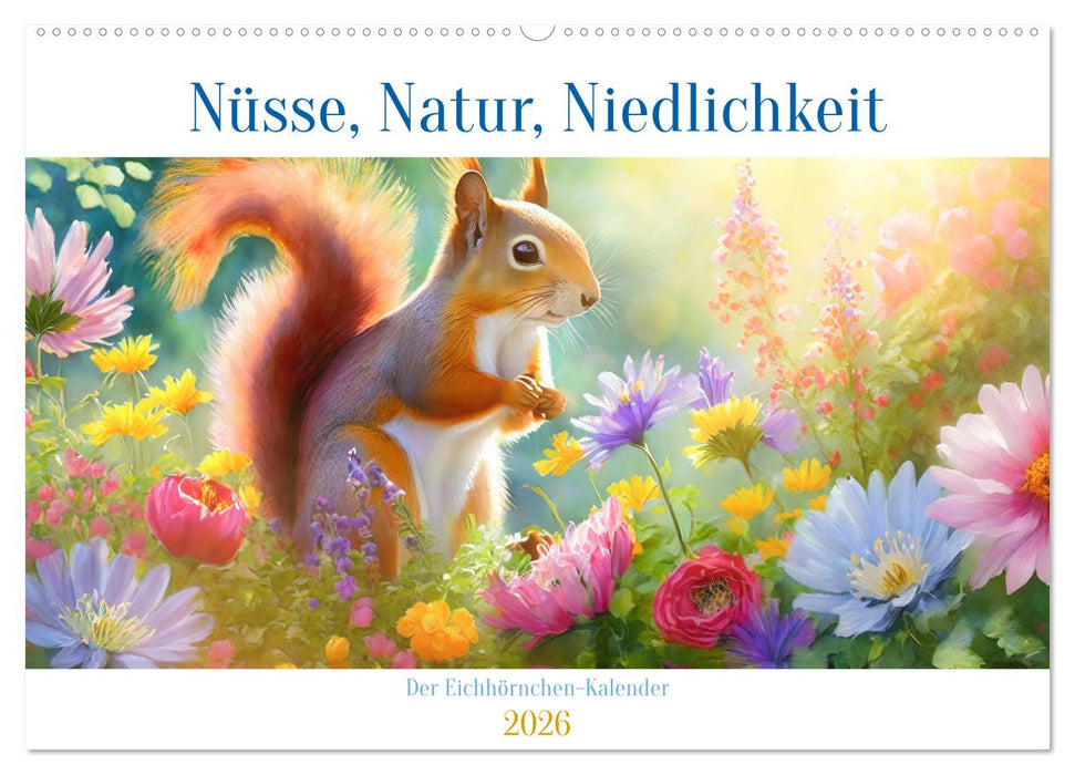 Der Eichhörnchen-Kalender (CALVENDO Wandkalender 2026)