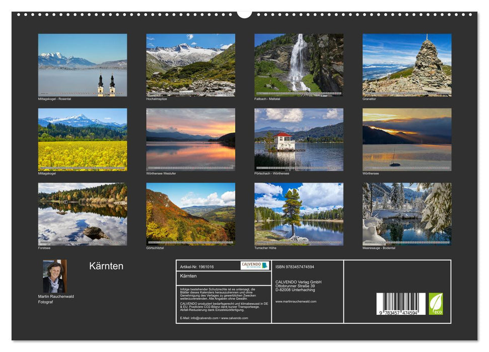 Kärnten (CALVENDO Premium Wandkalender 2026)