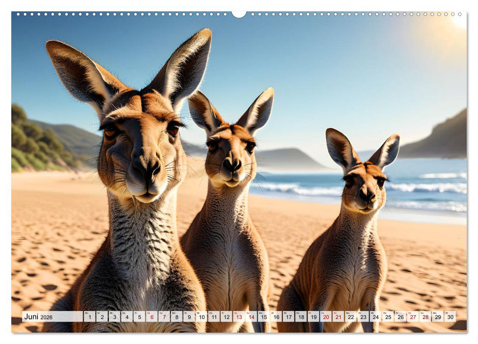 Die Welt der Kängurus (CALVENDO Premium Wandkalender 2026)