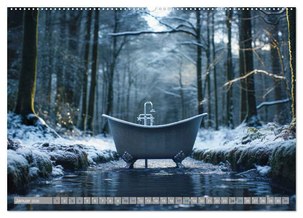 Wannenidylle (CALVENDO Premium Wandkalender 2026)