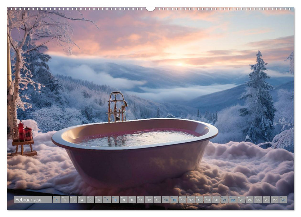 Wannenidylle (CALVENDO Premium Wandkalender 2026)