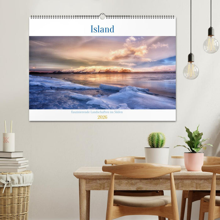 Island - faszinierende Landschaften im Süden (CALVENDO Wandkalender 2026)