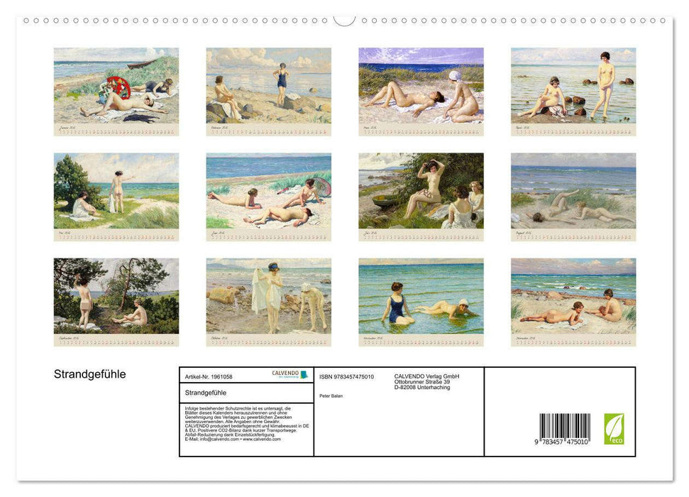 Strandgefühle (CALVENDO Premium Wandkalender 2026)
