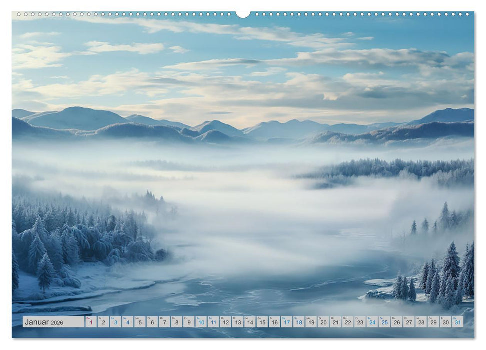 Magische Nebelmomente (CALVENDO Premium Wandkalender 2026)