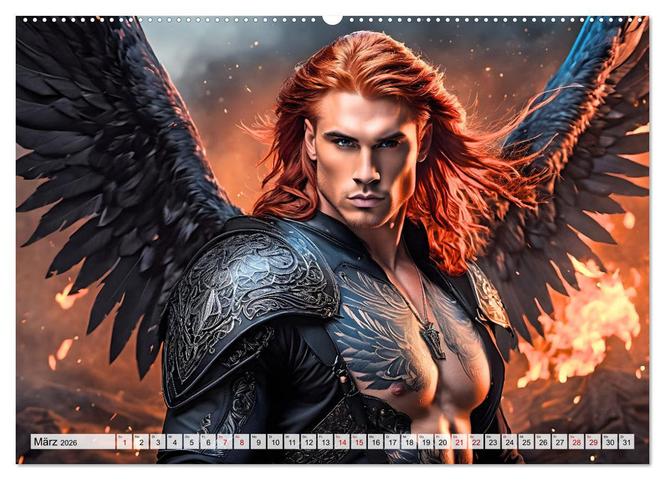 Engel - Kämpfer gegen das Böse (CALVENDO Premium Wandkalender 2026)