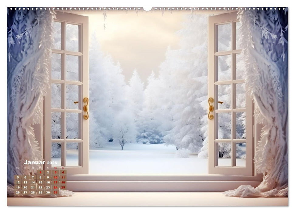 Aus dem Fenster geblickt (CALVENDO Wandkalender 2026)