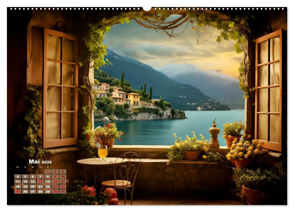 Aus dem Fenster geblickt (CALVENDO Wandkalender 2026)